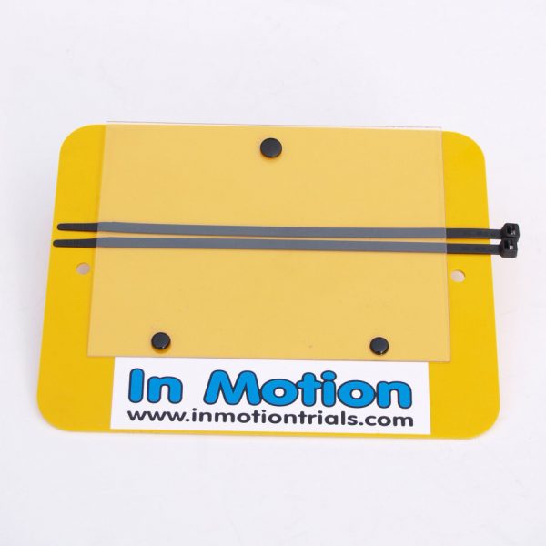 Trials Front Number Plate Yellow