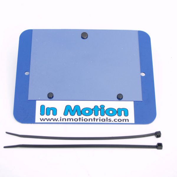 Trials Front Number Plate Blue