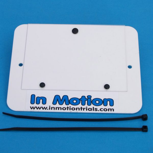 Trials Front Number Plate White