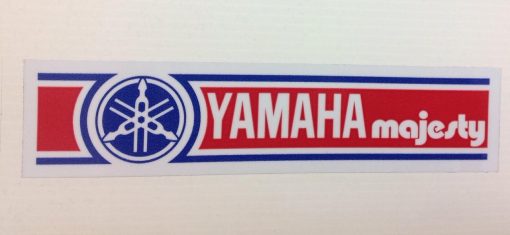 Yamaha Majesty Side Panel & Fork Leg Decal Red/Blue (Sold Individually)